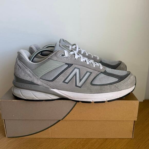 New Balance 990 V5 Grey/White Men Running Sneakers- SZ 11 D main image 8